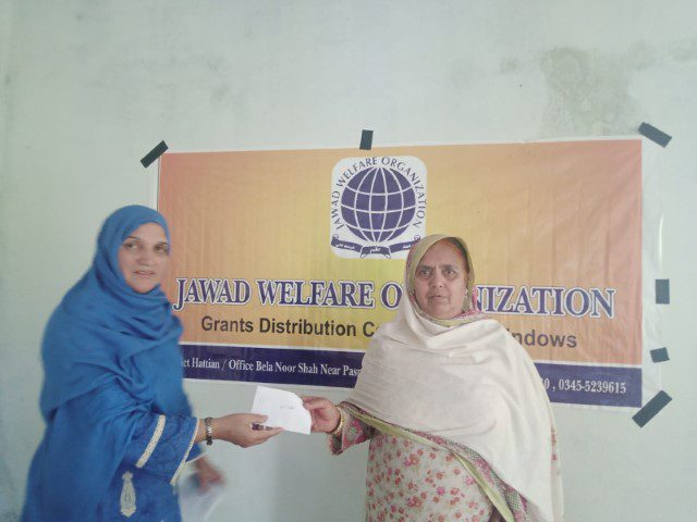 Financial Help for Deserving Families in jawad welfare organization
